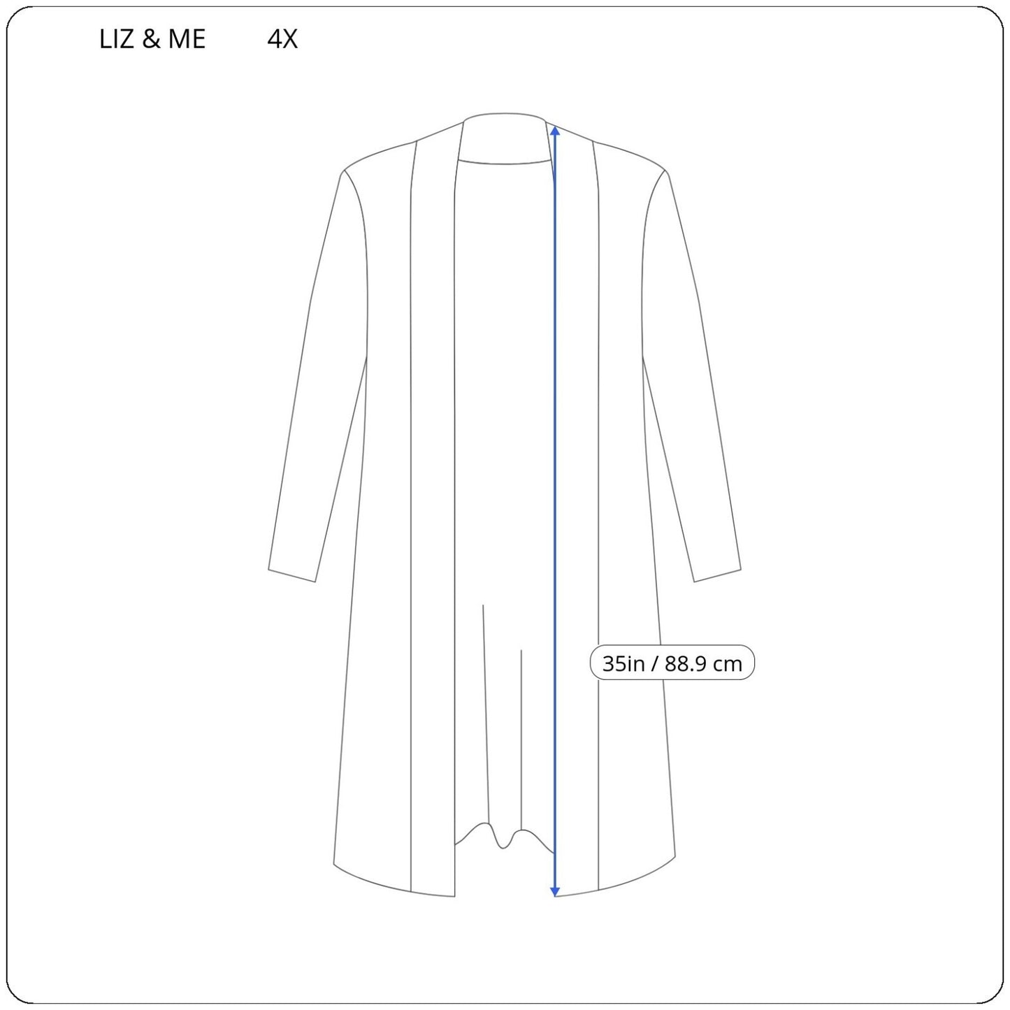 Liz Me Womens Sweater 4X Plus Cardigan Open Gold Tan Metallic Thread Acrylic