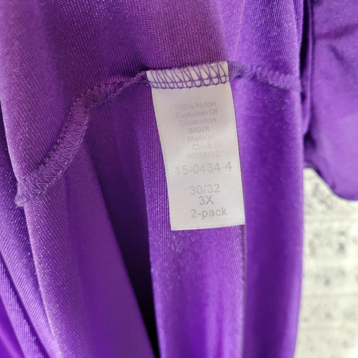 Only Necessities Womens Nightgown 3X 30 32 Purple Nylon Lightweight Loungewear