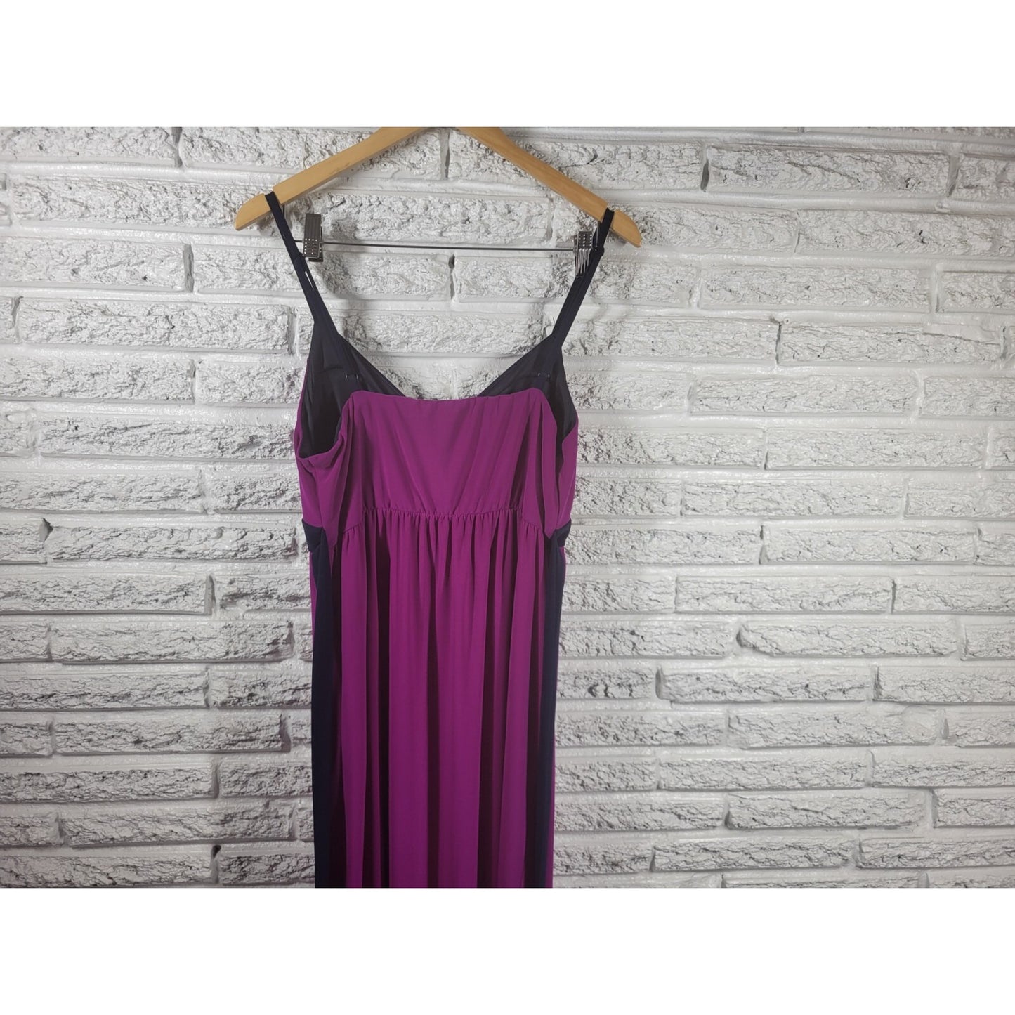 MSK Womens Dress Extra Large XL Slip Sheath Midi Purple Casual Sash Spaghetti