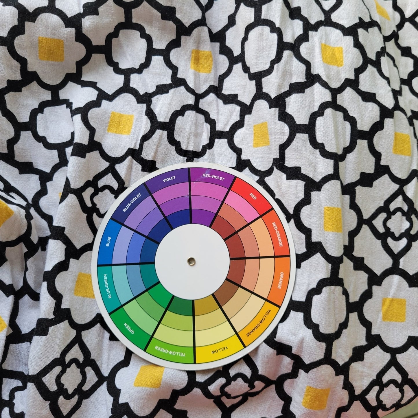 Carole Little Womens Top 3X Plus Split Sleeve Yellow Black Geometric Embroidered