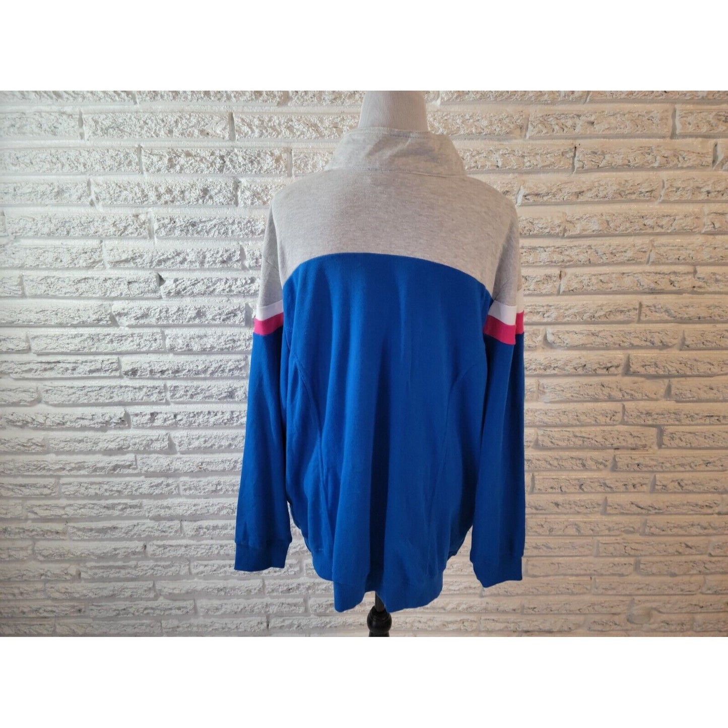 Woman Within Womens Jacket 2X 26 28 Long Sleeve Full Zip Cotton Blend Activewear