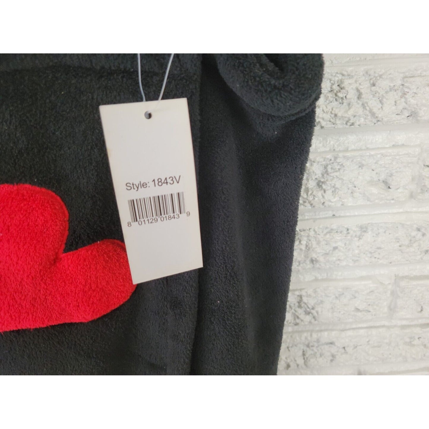 Just Love Womens Swim Coverup 2X Mini Wrap Flannel Black Heart Sleeveless Pool