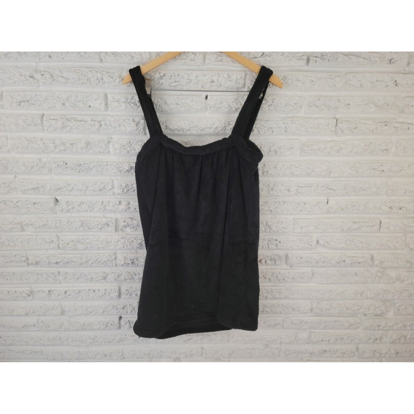 Just Love Womens Swim Coverup 2X Mini Wrap Flannel Black Heart Sleeveless Pool