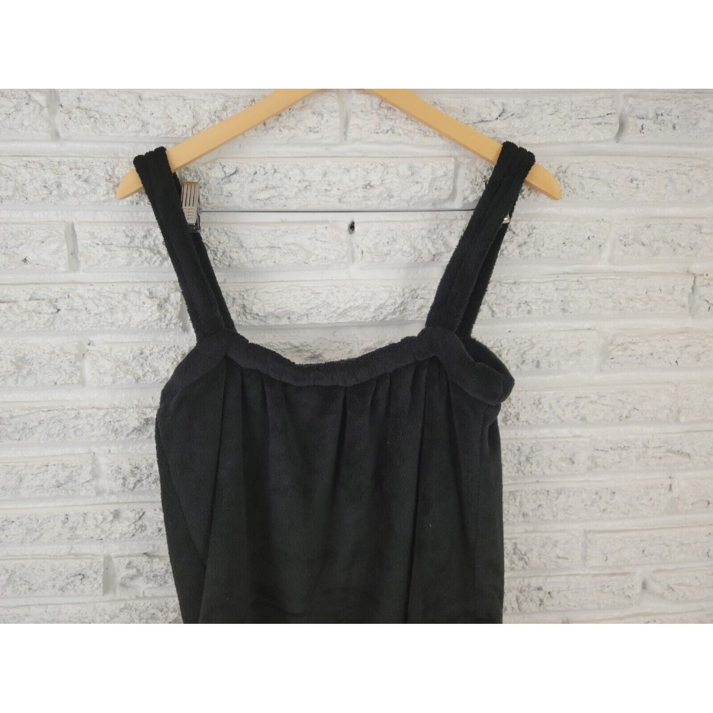 Just Love Womens Swim Coverup 2X Mini Wrap Flannel Black Heart Sleeveless Pool