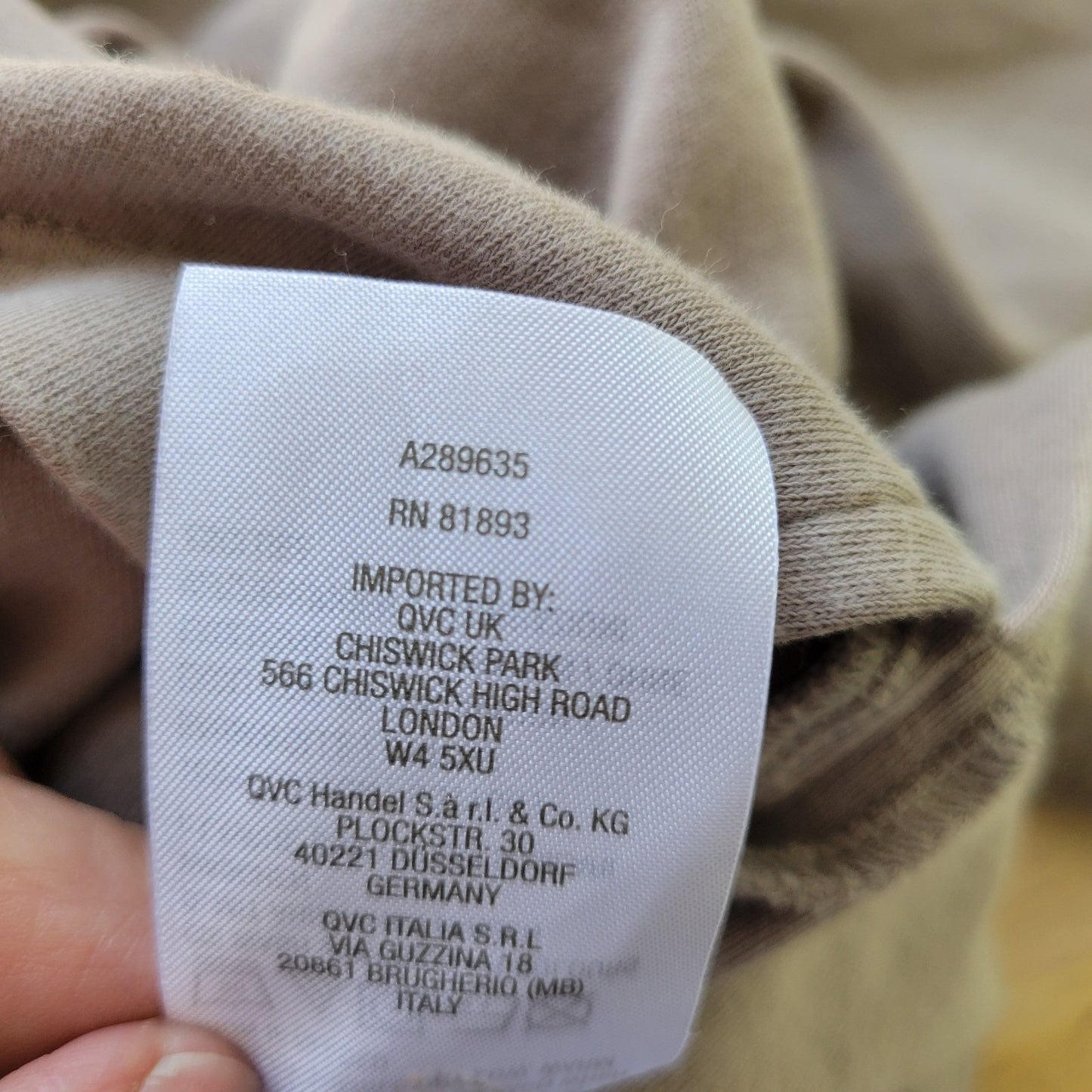 Isaac Mizrahi Live QVC Womens Top XL Tee Short Sleeve Tan Cotton Casual Comfy