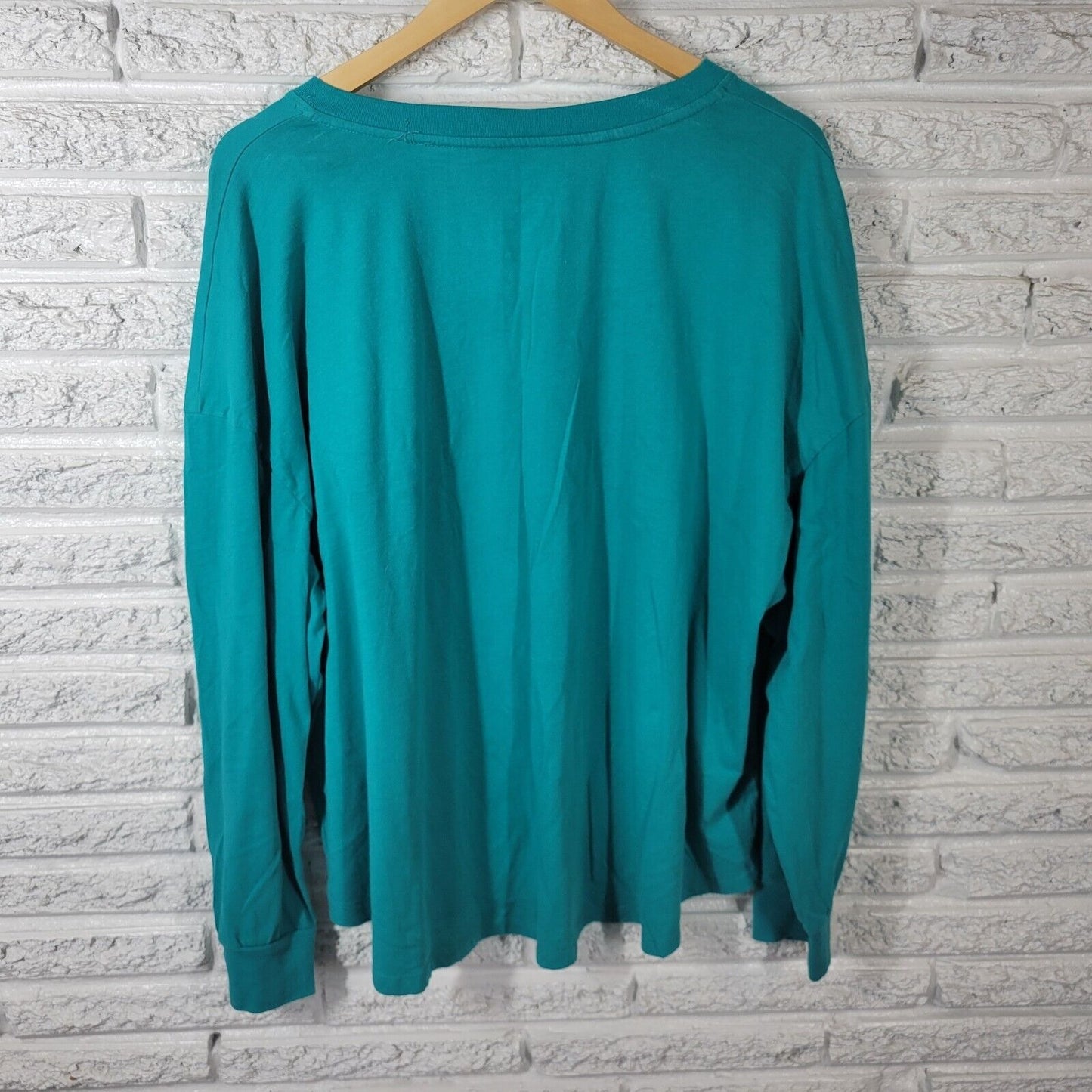 Secret Treasures Womens Pajama Top 3X Plus Blue Green Baby Its Cold Outside