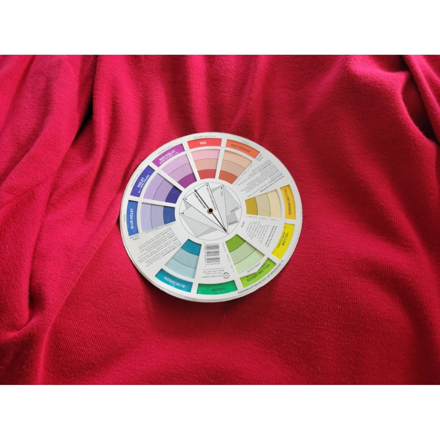 Sag Harbor Womens Top 1X Plus Knit Long Sleeve Pullover Red Ruffle Cotton Blend