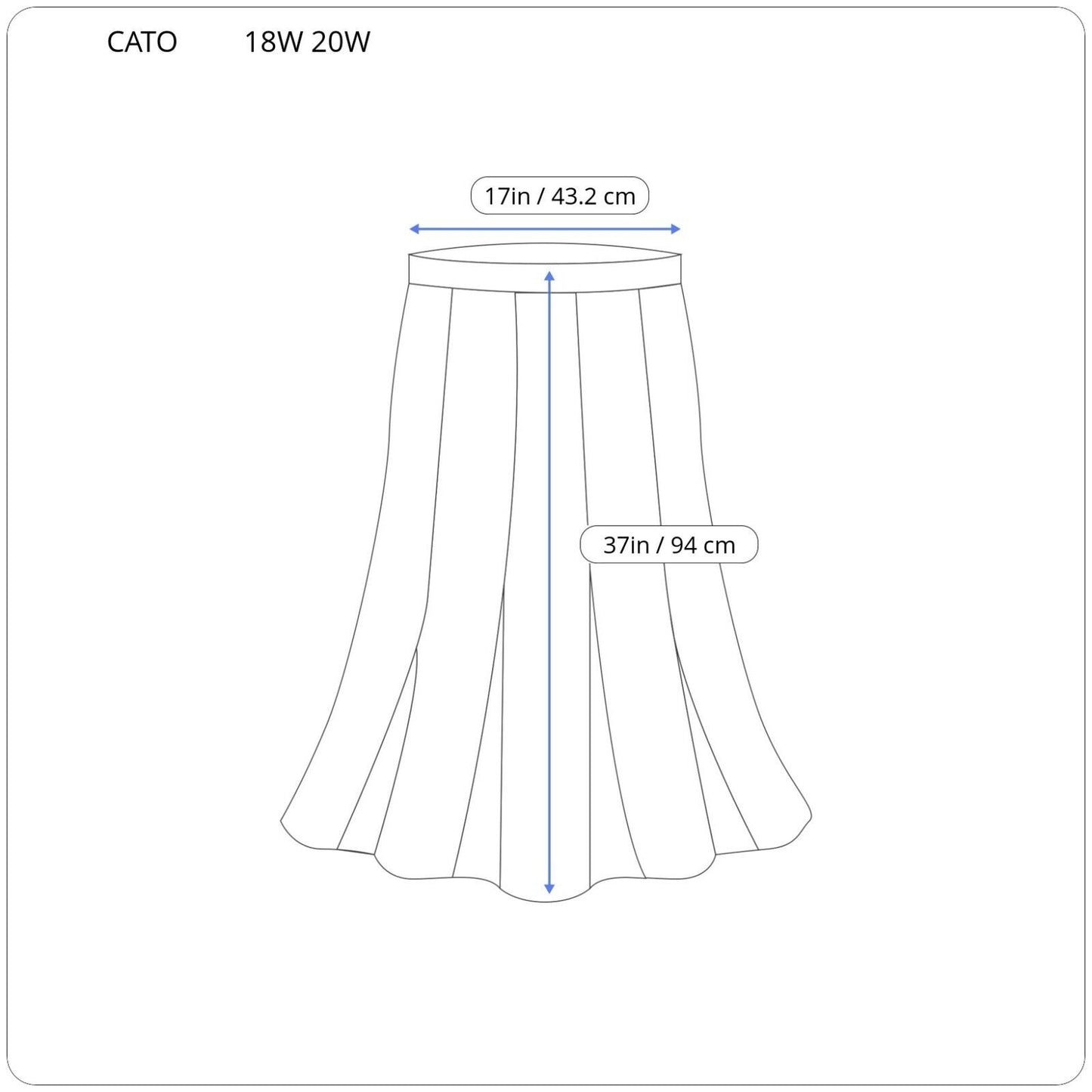 Cato Women Skirt 18W 20W Plus Pull On Maxi Red Stripe Casual Stretchy Straight