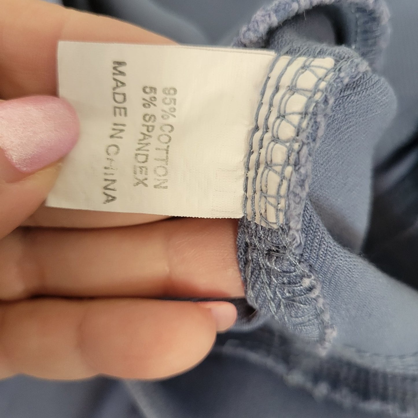 Amaryllis Womens Pants 3X Plus Pull On Light Blue Lace Hem Comfy Casual