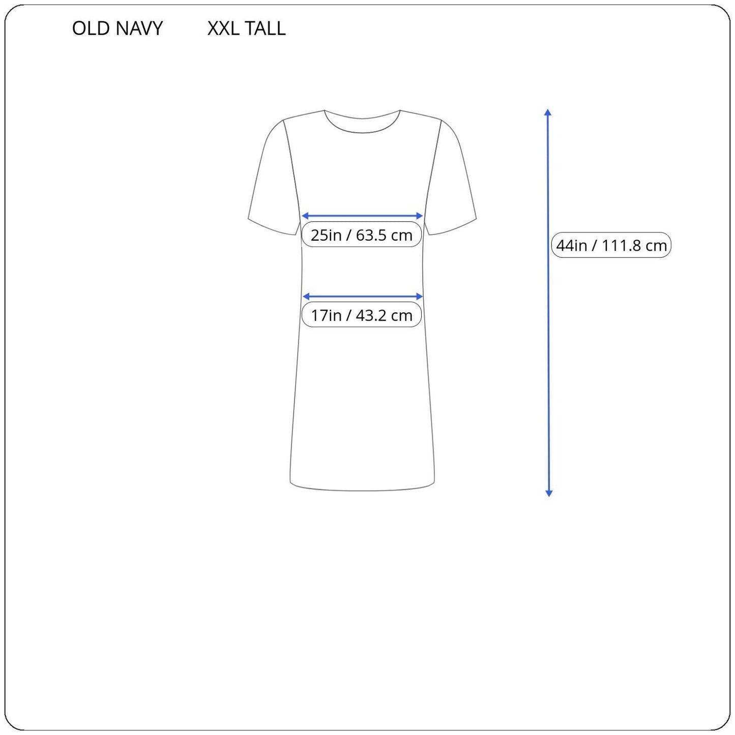 Old Navy Womens Dress XXL Tall Short Sleeve Blue Black Tie Dye Cotton Comfy