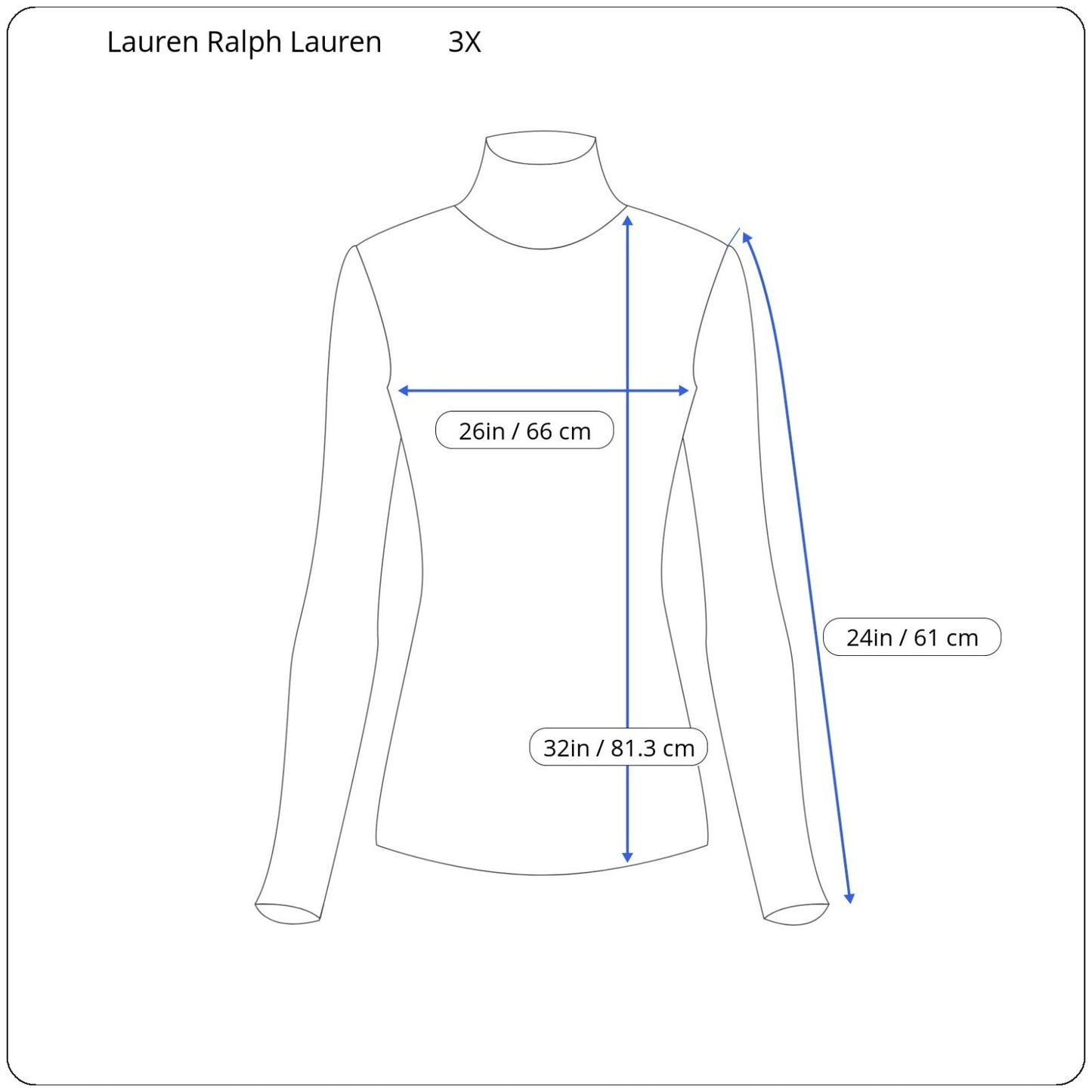 Lauren Ralph Lauren Womens Sweater 3X Plus Turtleneck Red Stripe Soft Casual