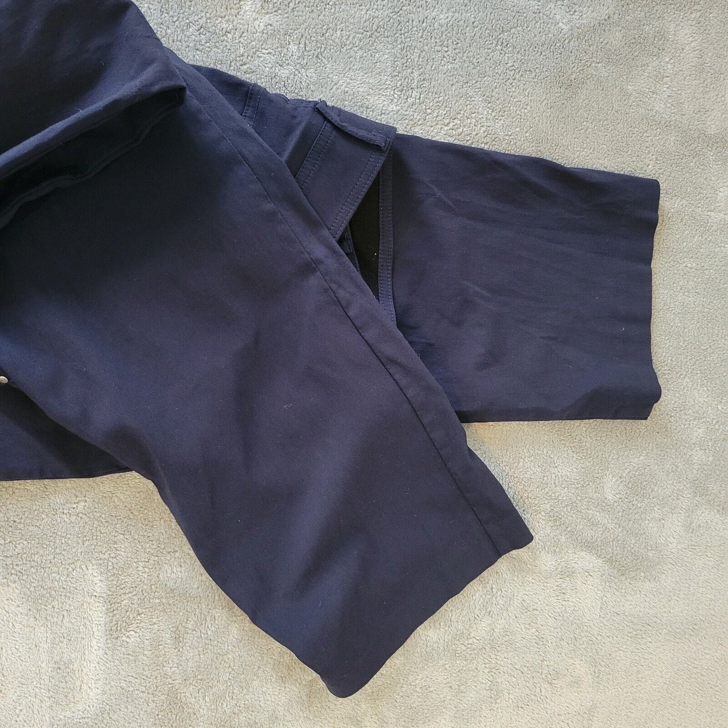 89th Madison Womens Pants 20 Plus Straight Leg Blue Zip Fly Comfy Elastic Waist