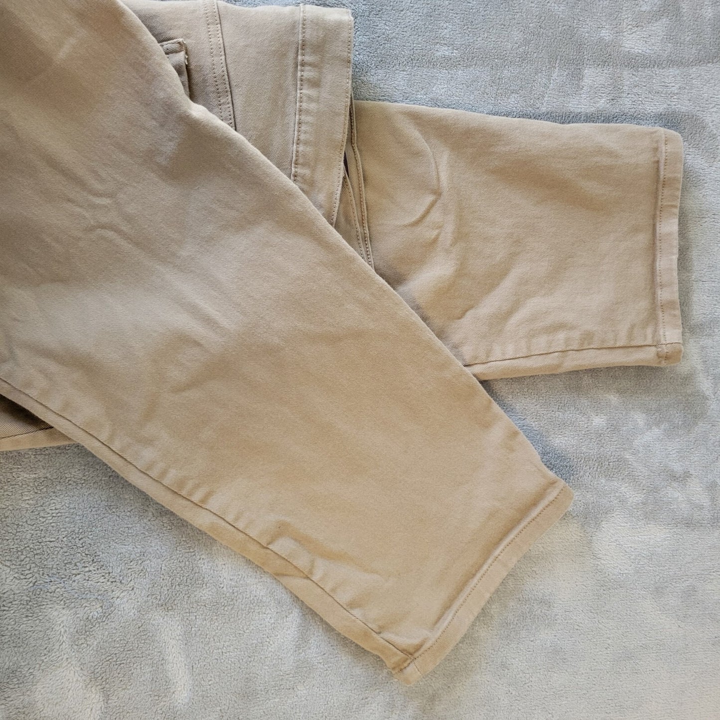 Gloria Vanderbilt Amanda Womens Jeans 20W Plus Straight Leg Beige Denim Zip Fly