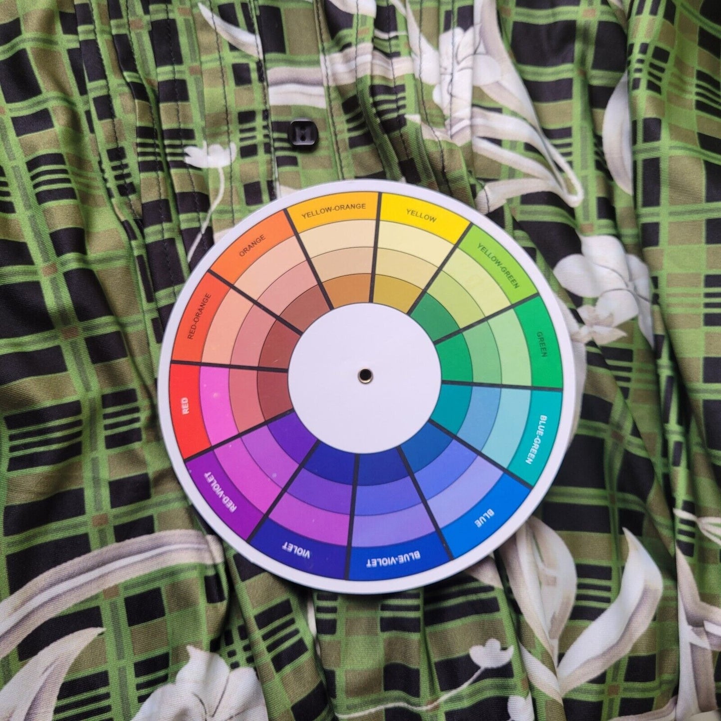 Lily Firmiana Womens Dress 1XL Mini Long Sleeve Green Floral Pintuck Lightweight