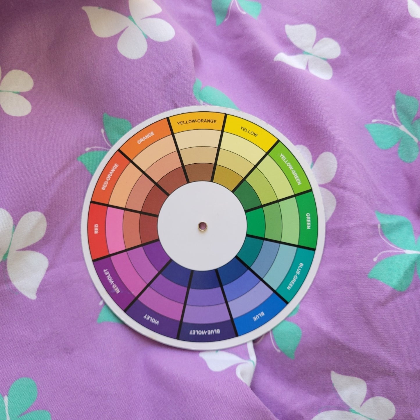 Unisex Scrub Top 3X Plus Short Sleeve Butterflies Lavender Pockets Medical Vet