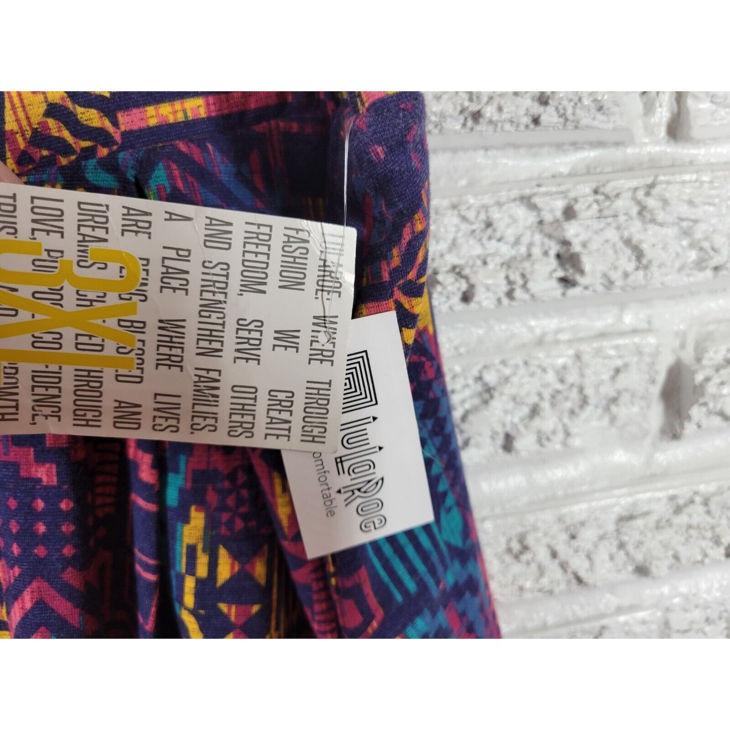 Lularoe Womens Skirt 3XL Plus Madison Mini Flare Red Geometric Casual Pleated