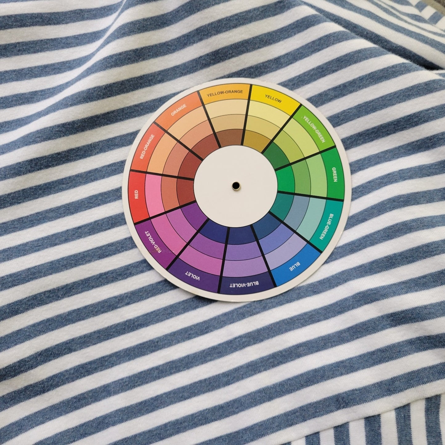 Croft Barrow Womens Top XXL Plus Tee 3/4 Sleeve Blue Stripe Deco Buttons Cotton