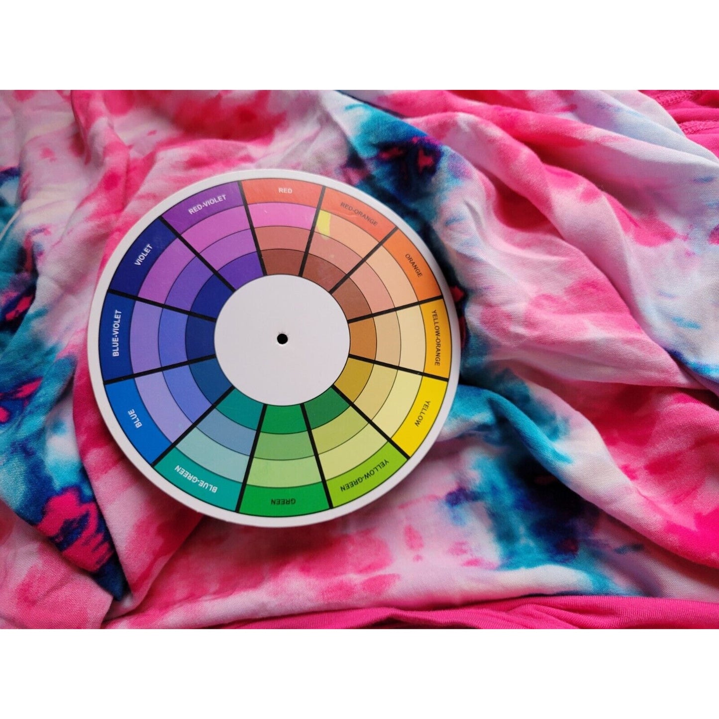 LOGO Lori Goldstein QVC Womens Top Extra Large Tunic Pink Tie Dye Stretch Comfy