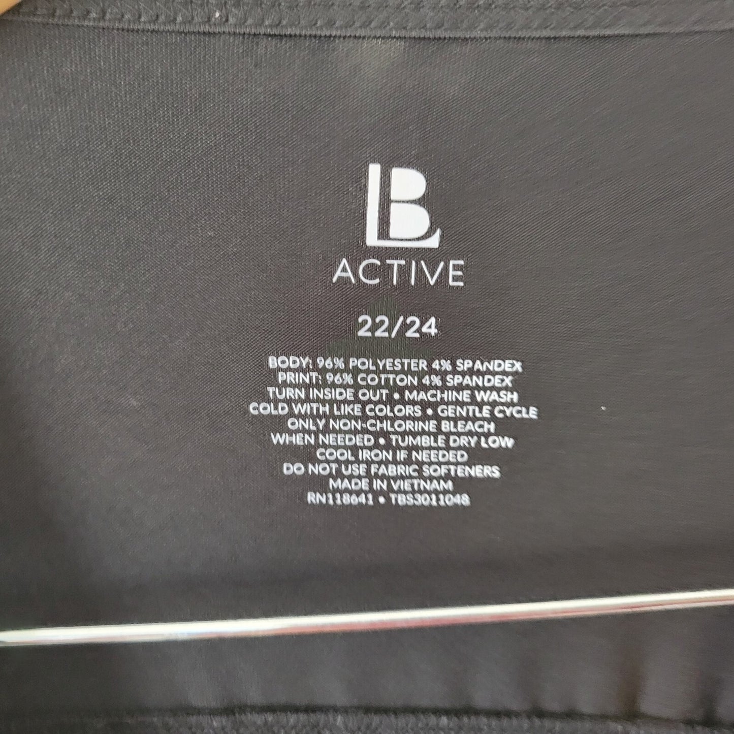 Fourth of July B Active Womens Top 22 24 Plus Tank Racerback Black Red Patriotic