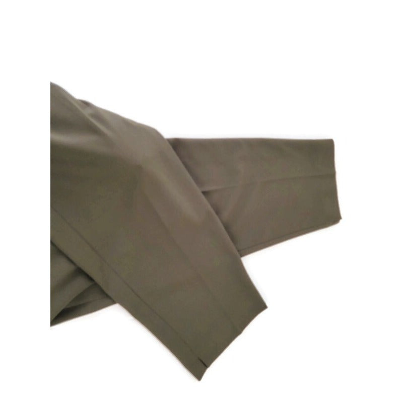 Avenue Womens Pants 16 Average Straight Leg Side Zip Pleated Green Office Casual