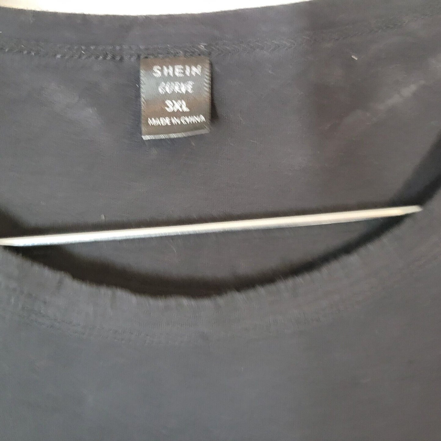 Shein Curve Women Top 3XL Plus Tee If My Mouth Doesn't Say It Black Comfy Cotton