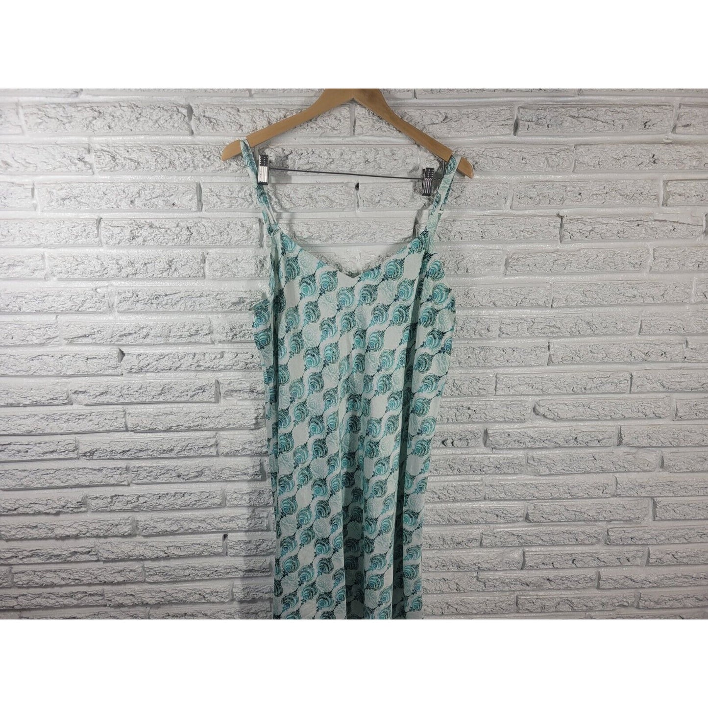 Cabernet Womens Nightgown Extra Large Chemise Blue Nightie Adjustable Spaghetti