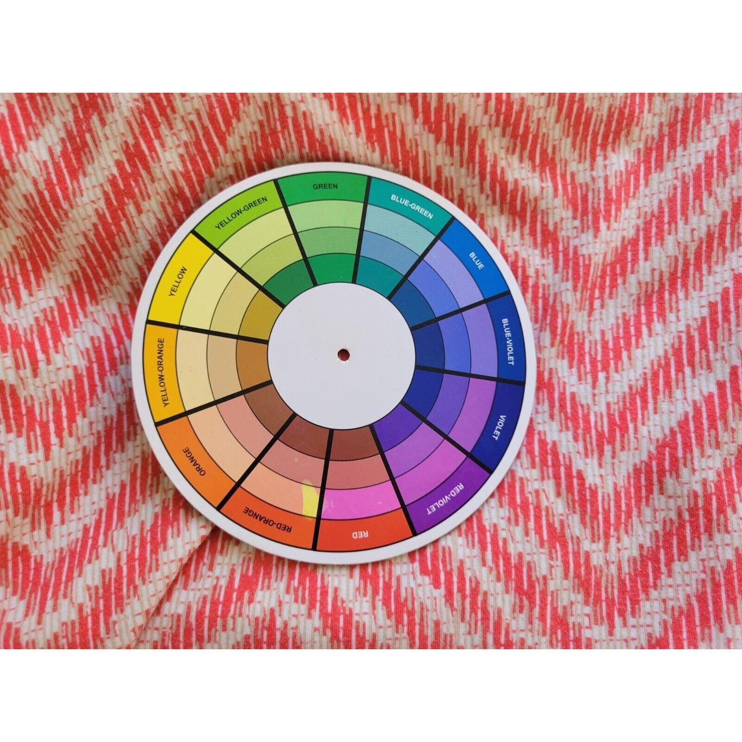 Catherines Womens Top 2X Plus Tee Short Sleeve Zig Zag Pink Cotton Blend