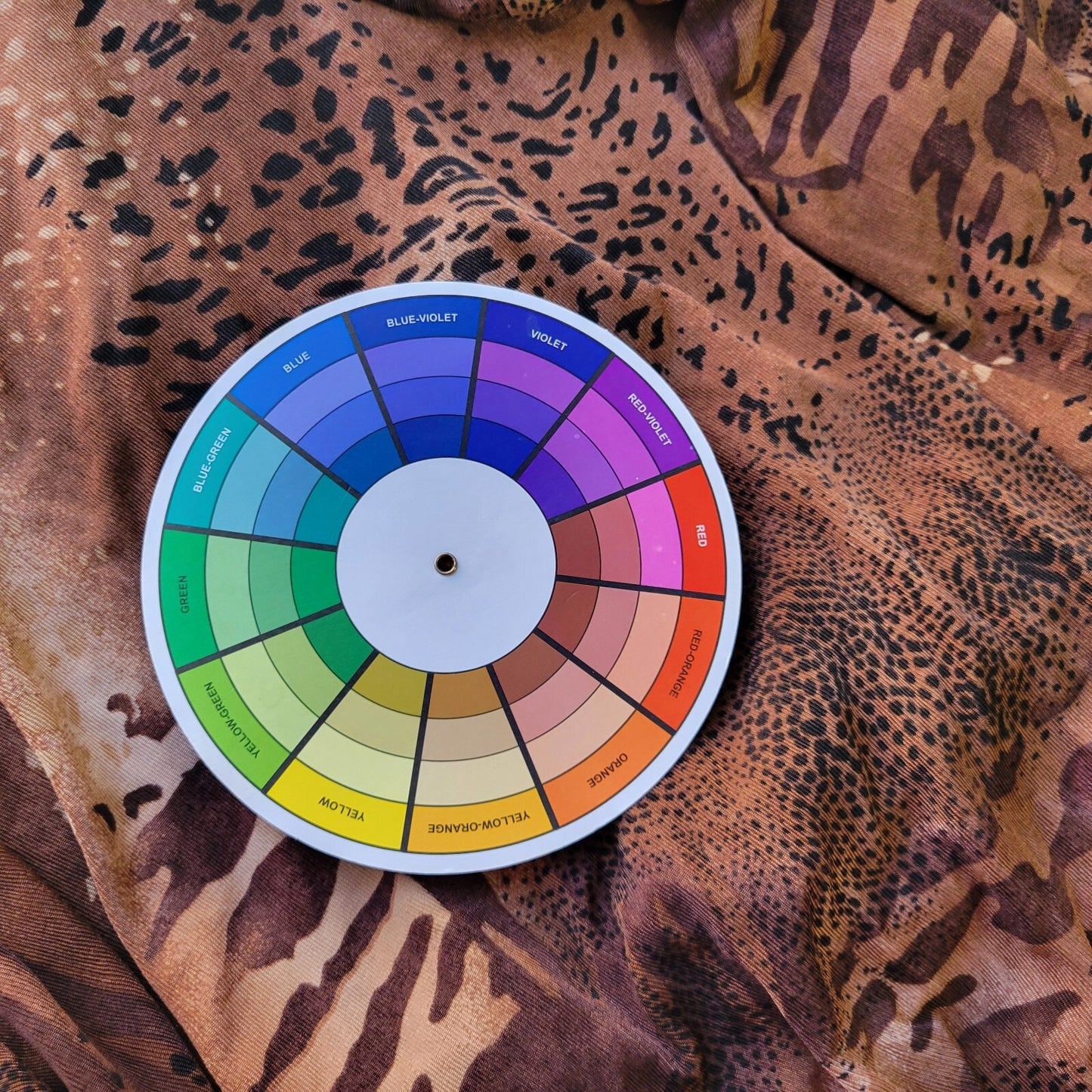 Vue Point Womens Top 2X Plus 3/4 Sleeve Brown Animal Print Travel Knit Office