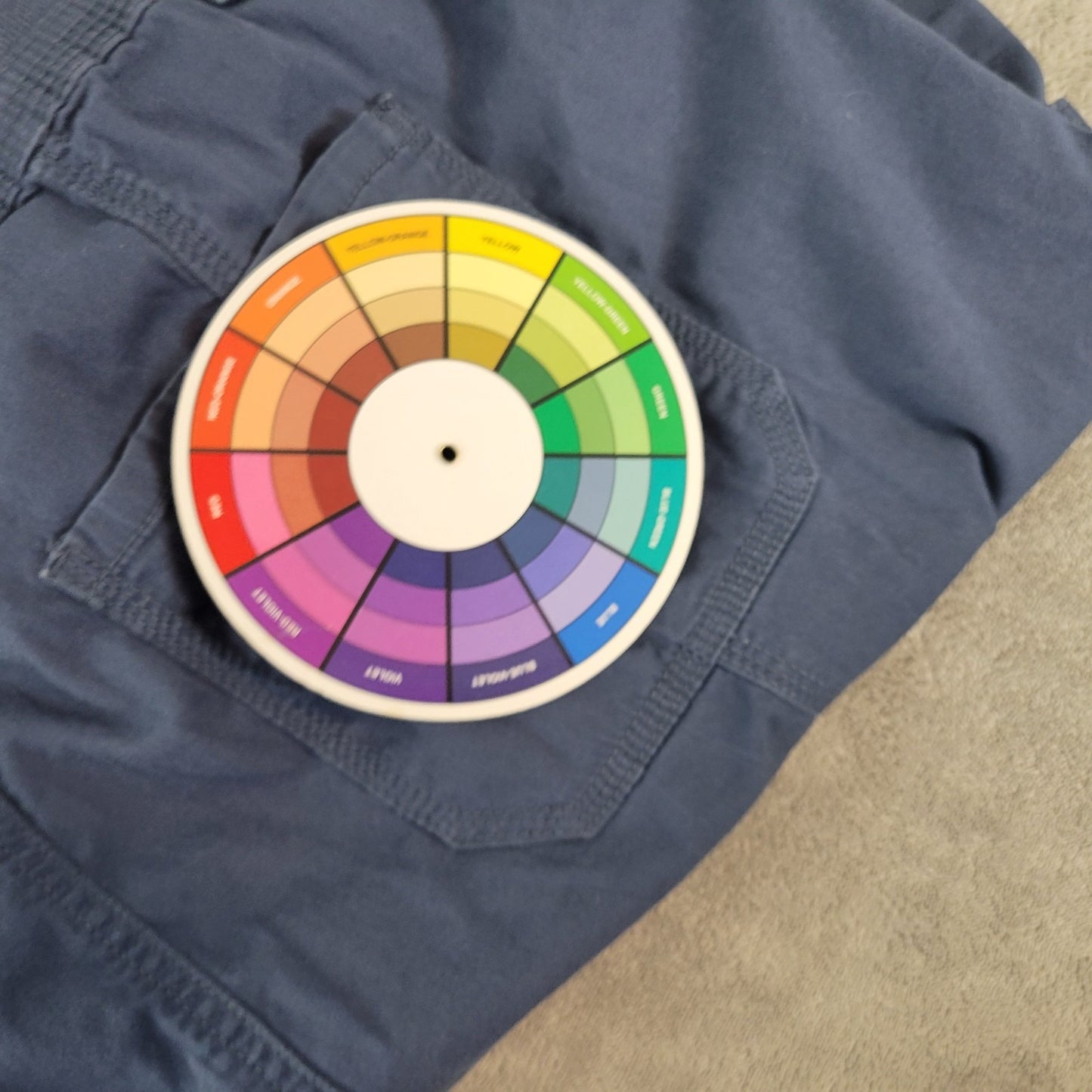 Style Co Womens Pants 20W Plus Capri Cargo Blue Zip Fly Tied Hems Cotton Blend