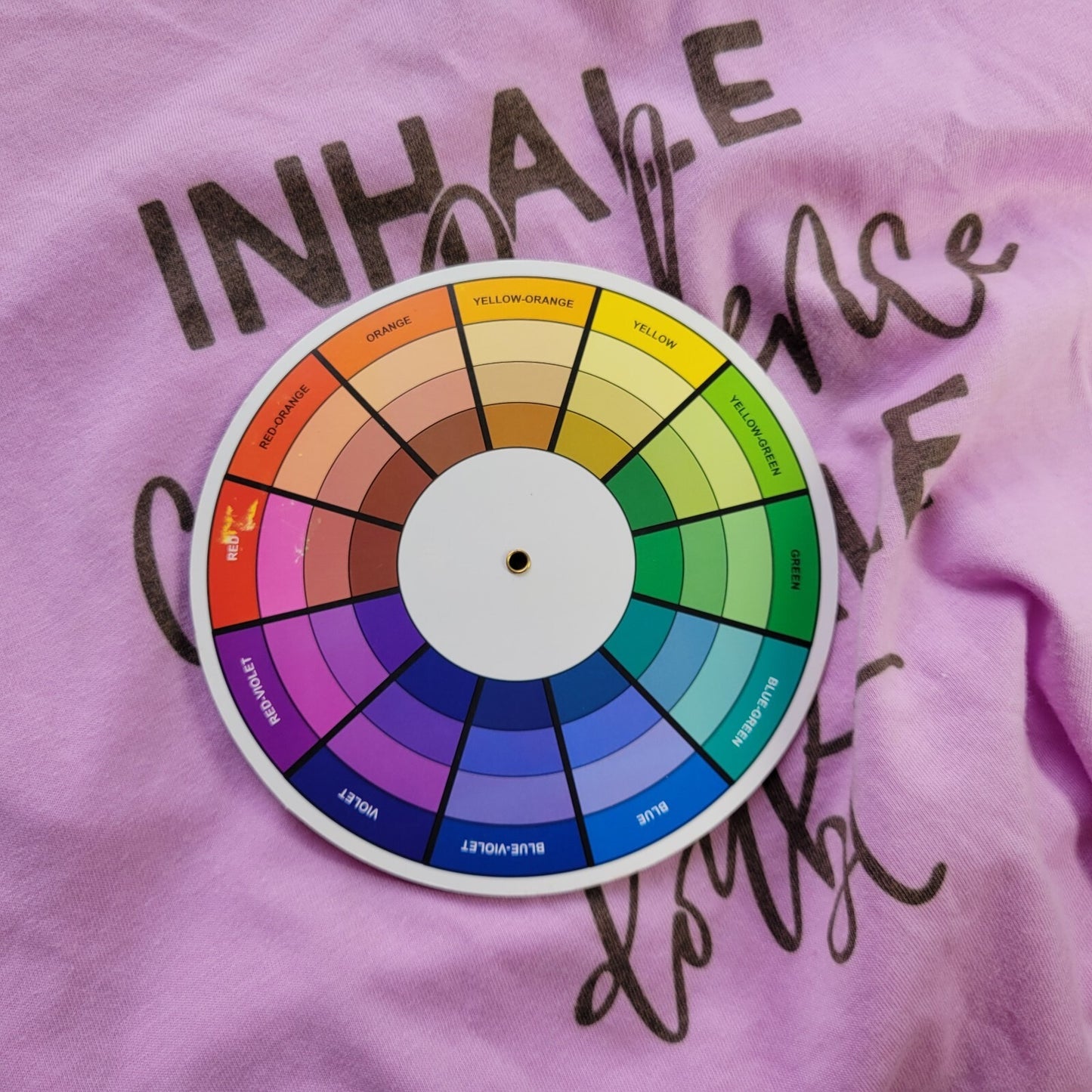 Next Level Womens Top XL Tank Lavender Inhale Confidence Exhale Doubt Racerback