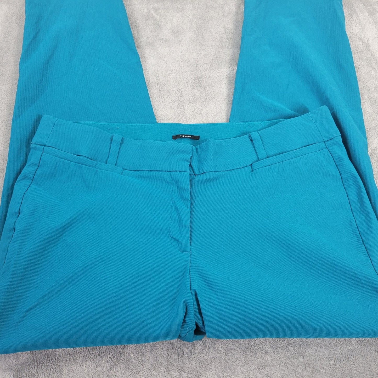 Lane Bryant Allie Womens Pants 18R Plus Cropped Blue Comfort Waist Pockets Zip