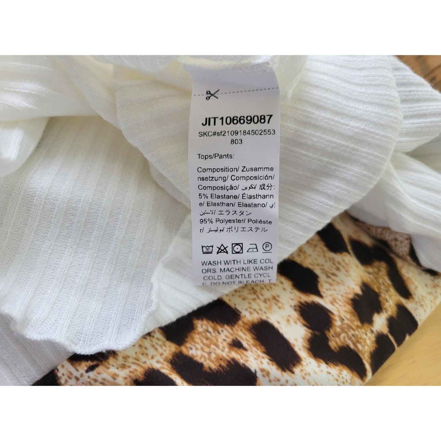 Emery Rose Womens Top 1XL Plus Long Sleeve Knit Brown Animal Print Lightweight