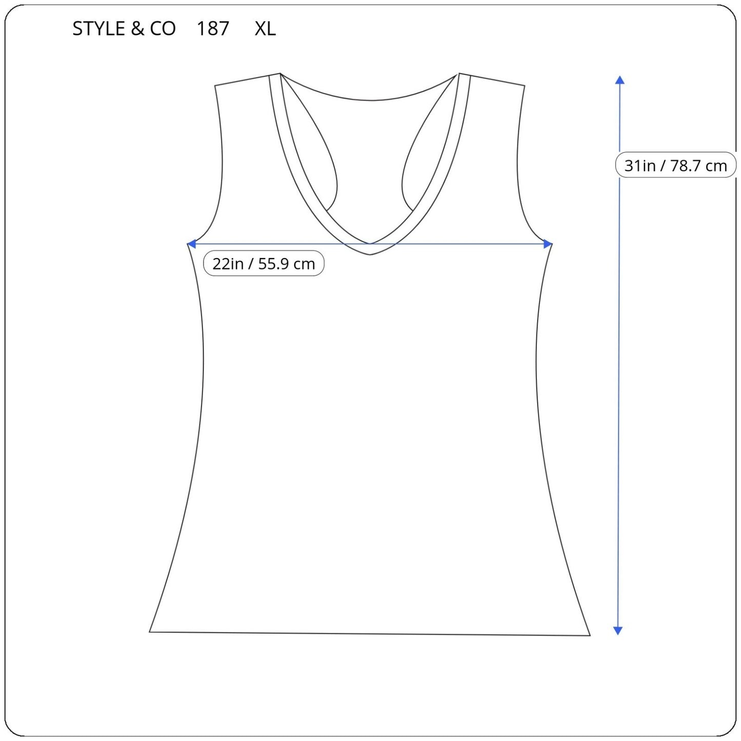 Style Co Womens Top Extra Large XL Swing Sleeveless Green Floral Poly Blend