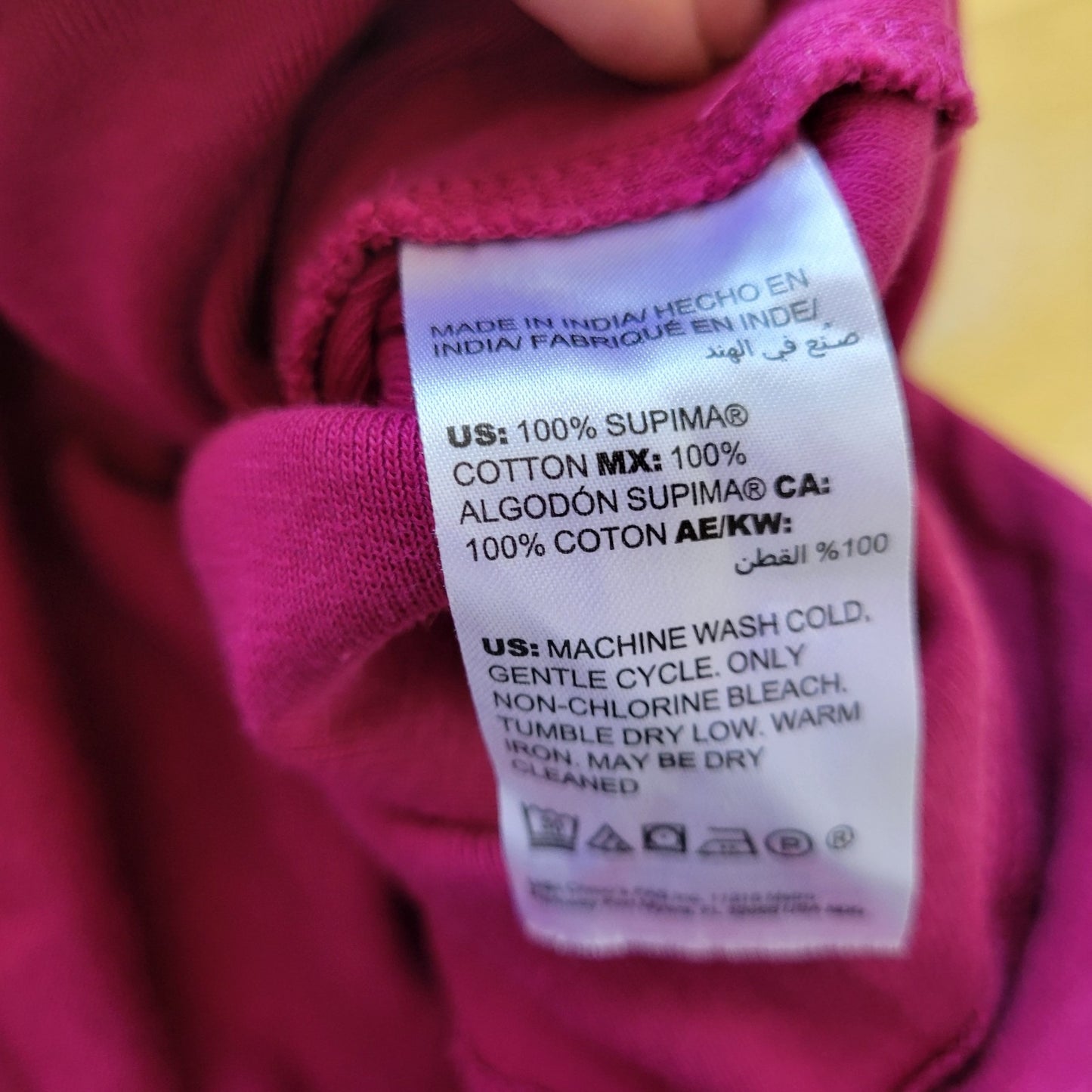 Chicos Women Top 3 Standard Extra Large XL 3/4 Sleeve Purple Cotton Comfy Casual