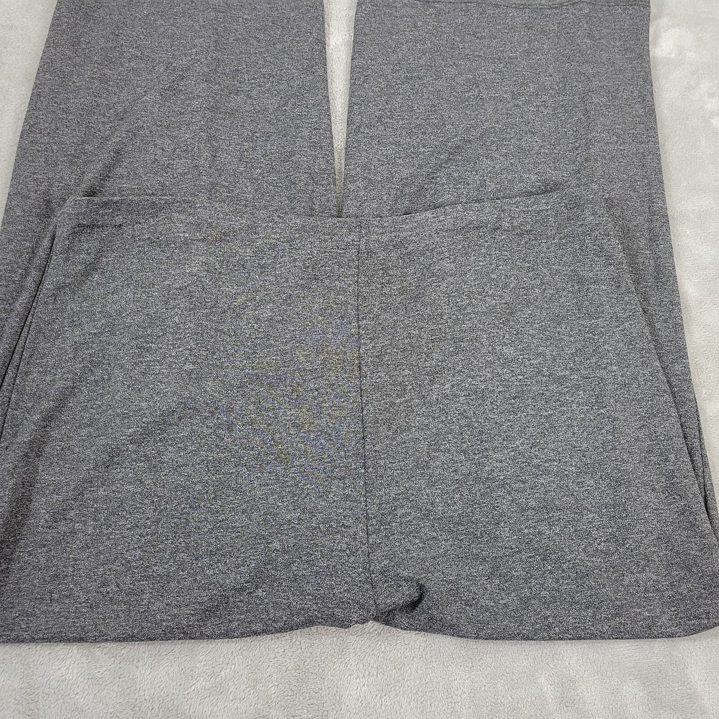 New York Co Womens Pants Extra Large Wide Leg Pull On Stretchy Gray Athletic