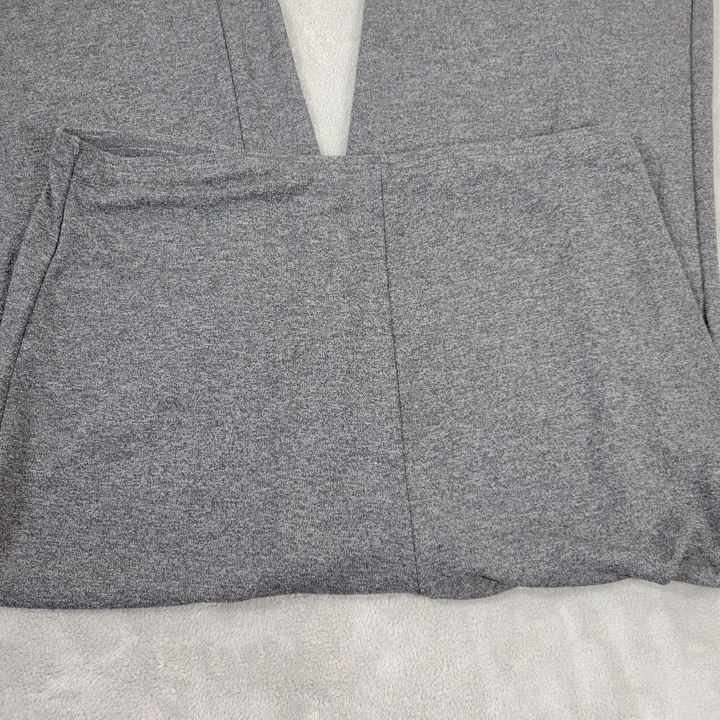 New York Co Womens Pants Extra Large Wide Leg Pull On Stretchy Gray Athletic
