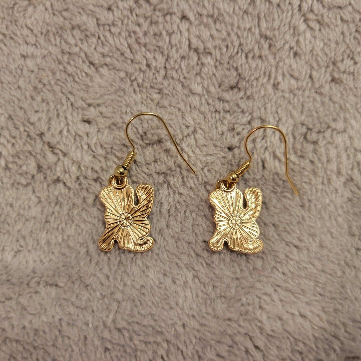 Fourth of July Patriotic Women Earrings One Pair USA Flag Hanging Dangle Novelty