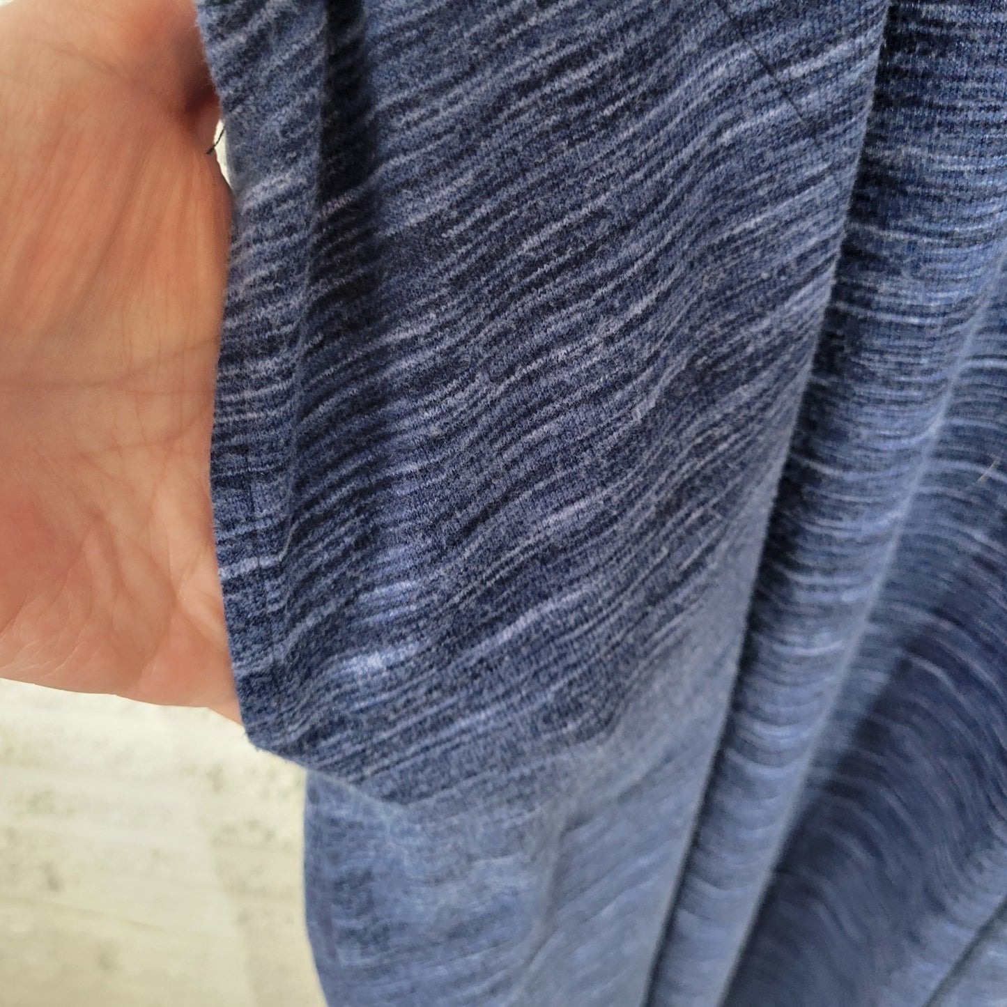 Secret Treasures Womens Robe 4X Plus Blue Heather Pockets Soft Poly Blend Lounge