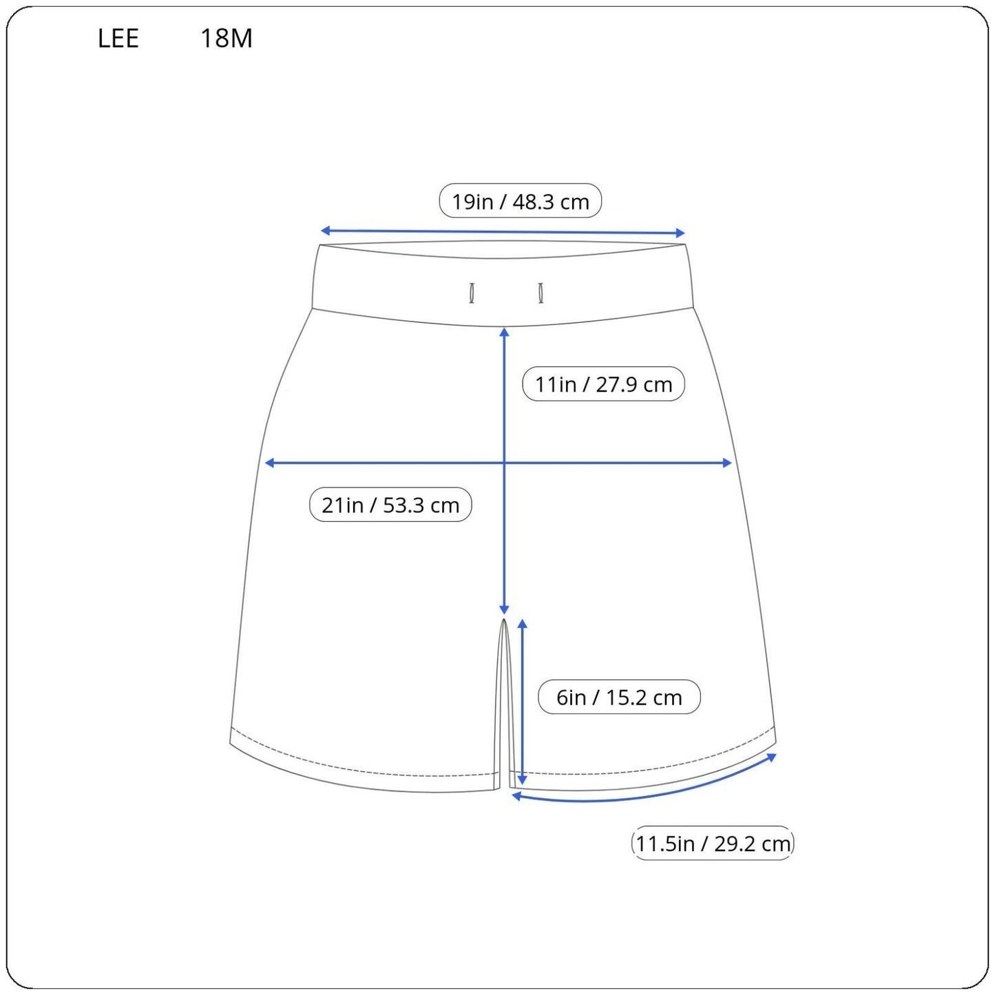 Lee Women Shorts 18M Plus Regular Fit Gray Mid Rise Cotton Blend Zip Lightweight