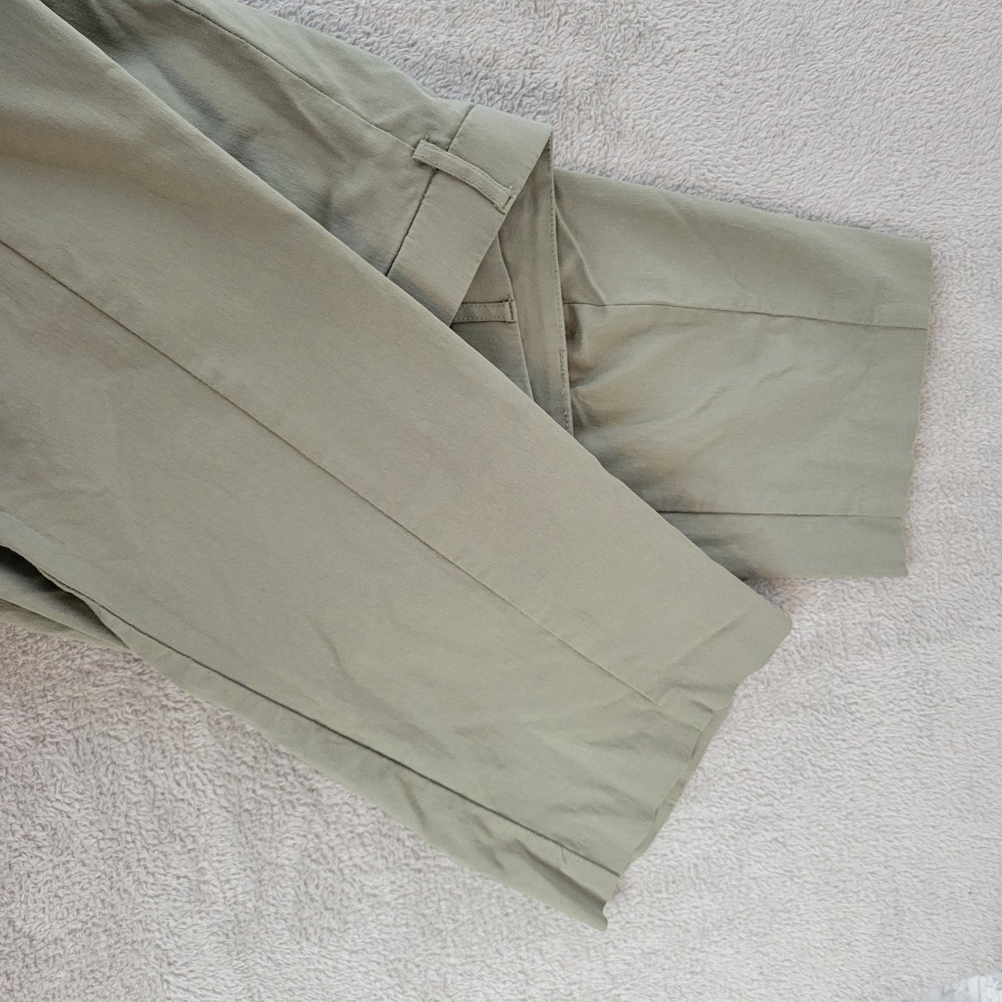 Napa Valley Women Pants 22W Plus Pull On Straight Leg Green Comfy Pockets Casual