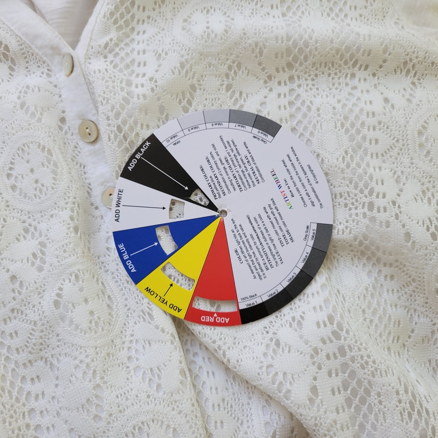 Style Co Womens Top Extra Large Tunic Roll Tab Sleeve Crochet Lace White Casual