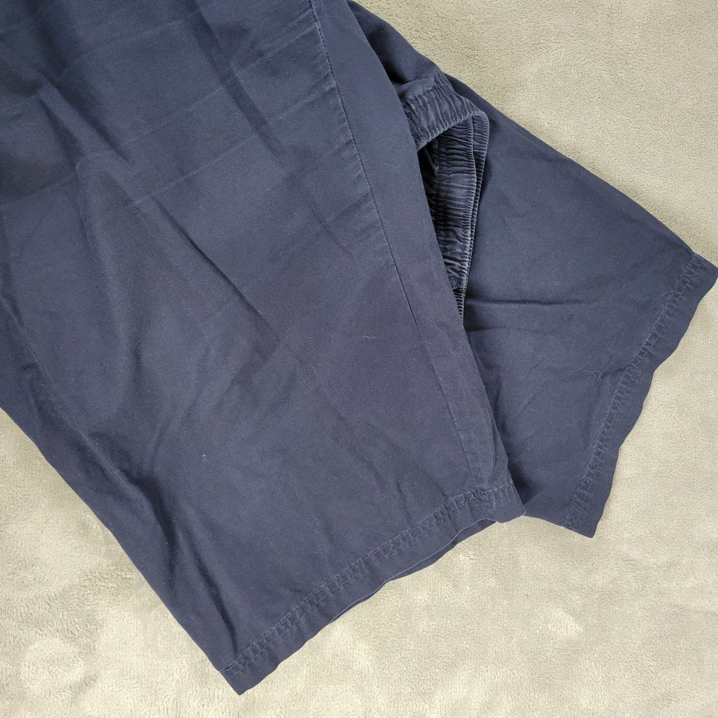 Karen Scott Womens Pants XL Capri Pull On  Blue Comfy Cotton Drawstring Casual