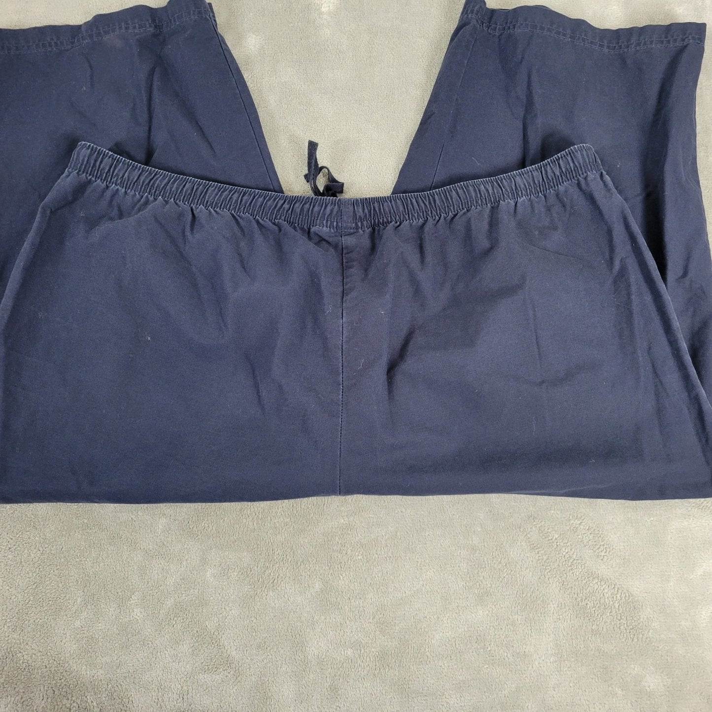 Karen Scott Womens Pants XL Capri Pull On  Blue Comfy Cotton Drawstring Casual