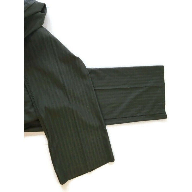 Worthington Womens Pants 18W Black Stripe Poly Blend Zip Stretchy Career Basic