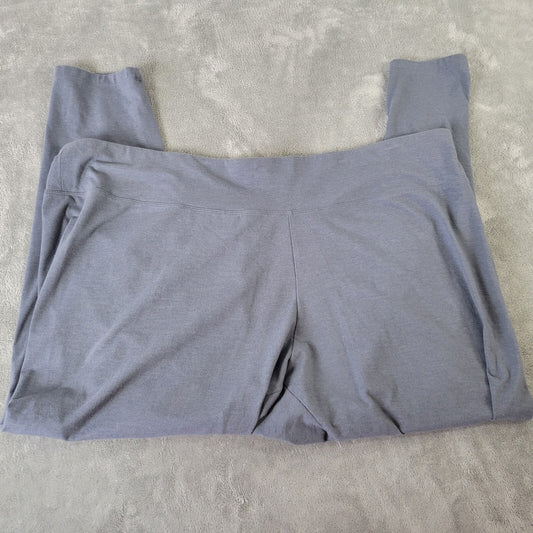 Sonoma Womens Pants 4X Plus Leggings Gray Comfy Pull On Cotton Blend Casual