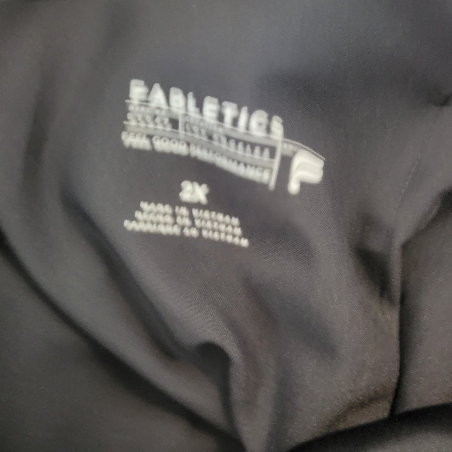 Fabletics Womens Pants 2X Plus Pull On Jogger Activewear Black Cargo Pockets