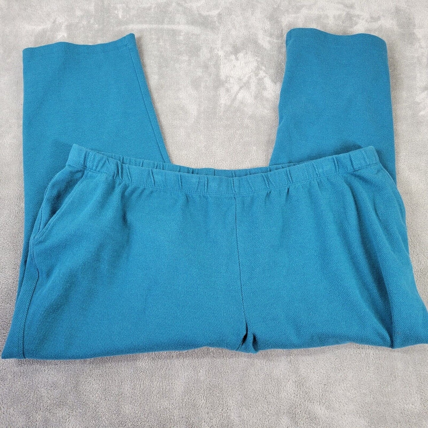 Lands End Womens Pants 3X Plus Capri Sport Knit Jogger Activewear Comfy