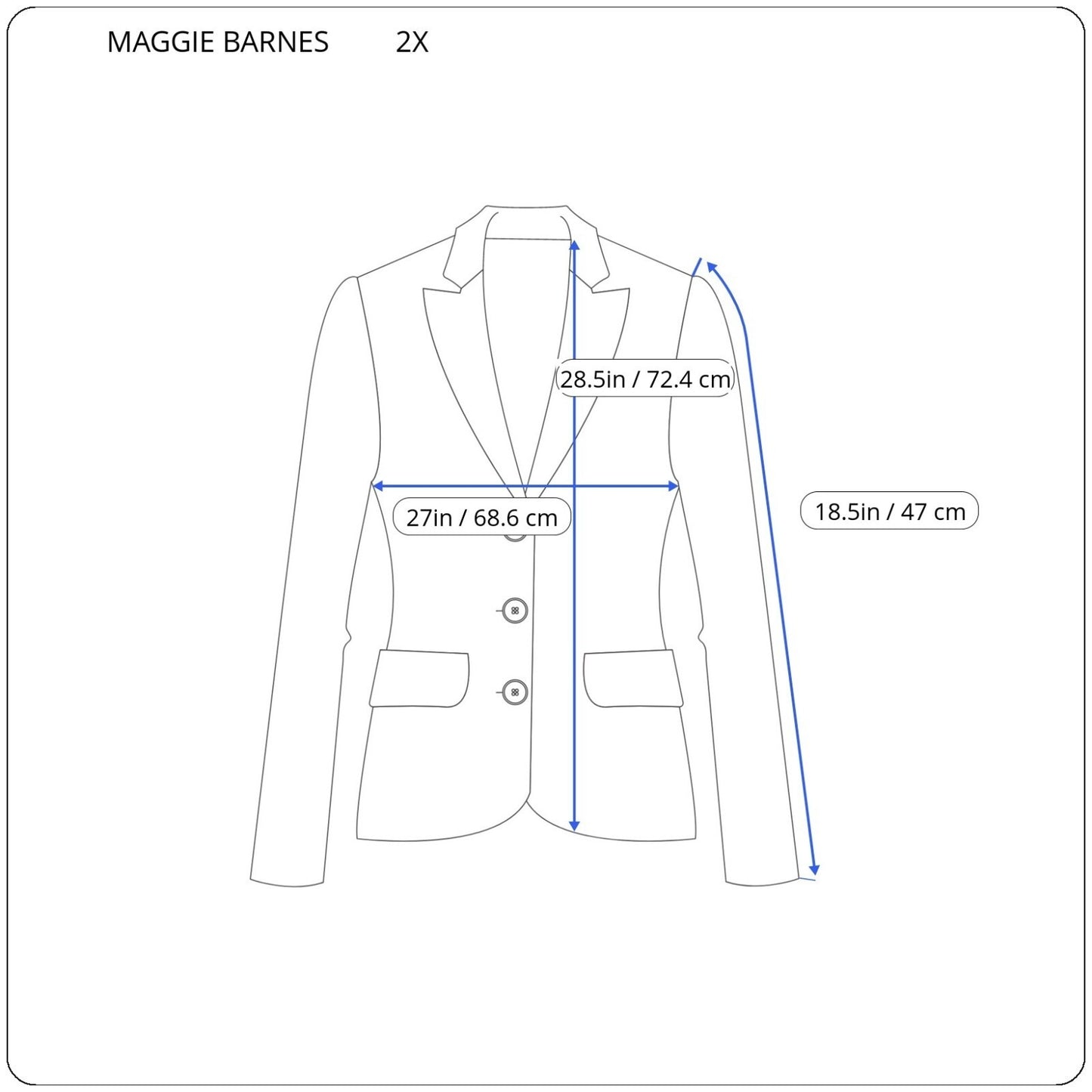 Maggie Barnes Womens Jacket 2X Plus Blazer Tan Embroidered Lined Lightweight