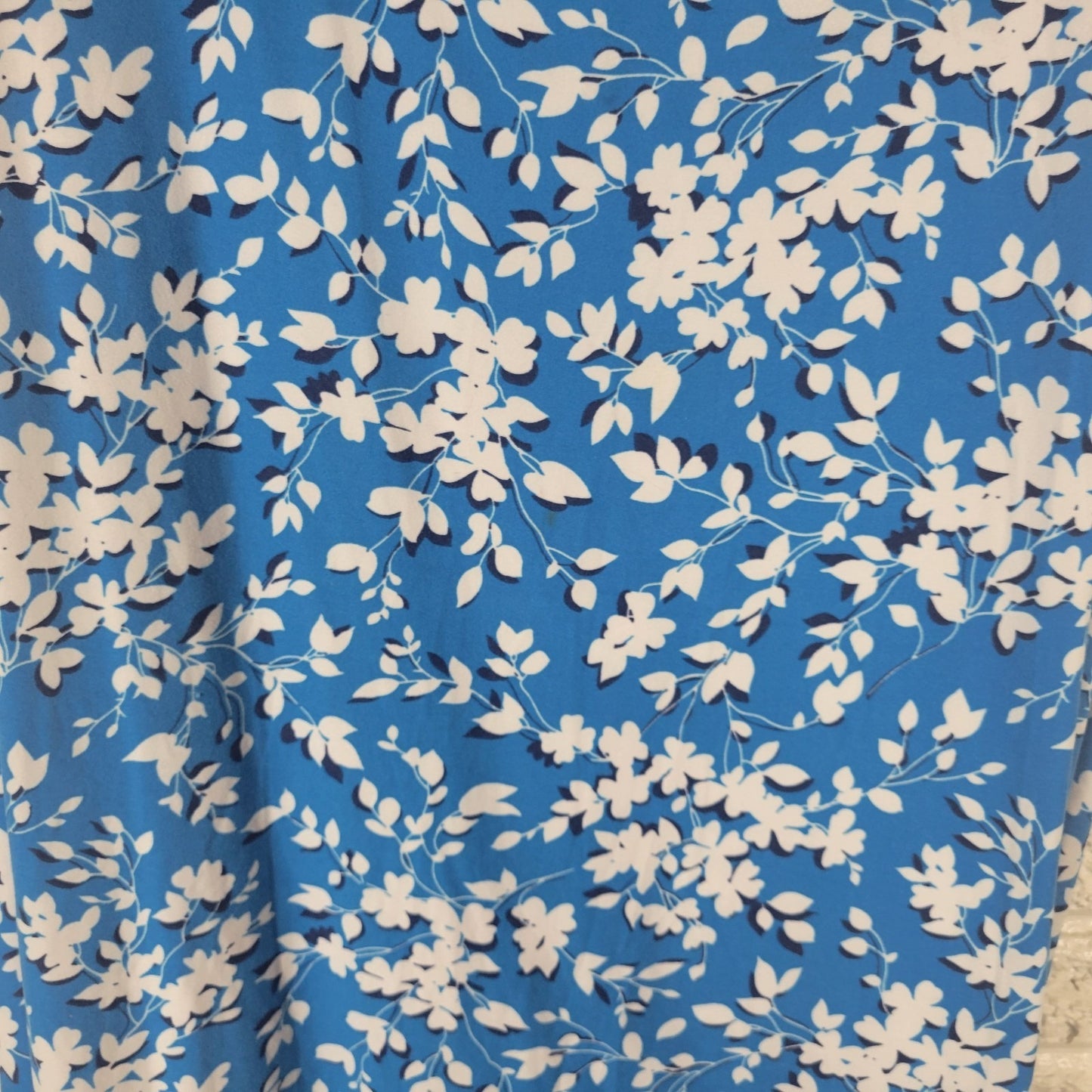 Draper James Womens Nightgown XXL XXXL Plus Blue Floral Ruffle Soft Loungewear