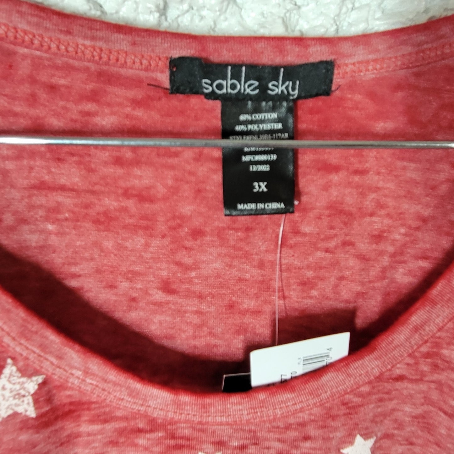 Fourth of July Womens Top 3X Plus Tank Patriotic Home of the Free Red Burnout